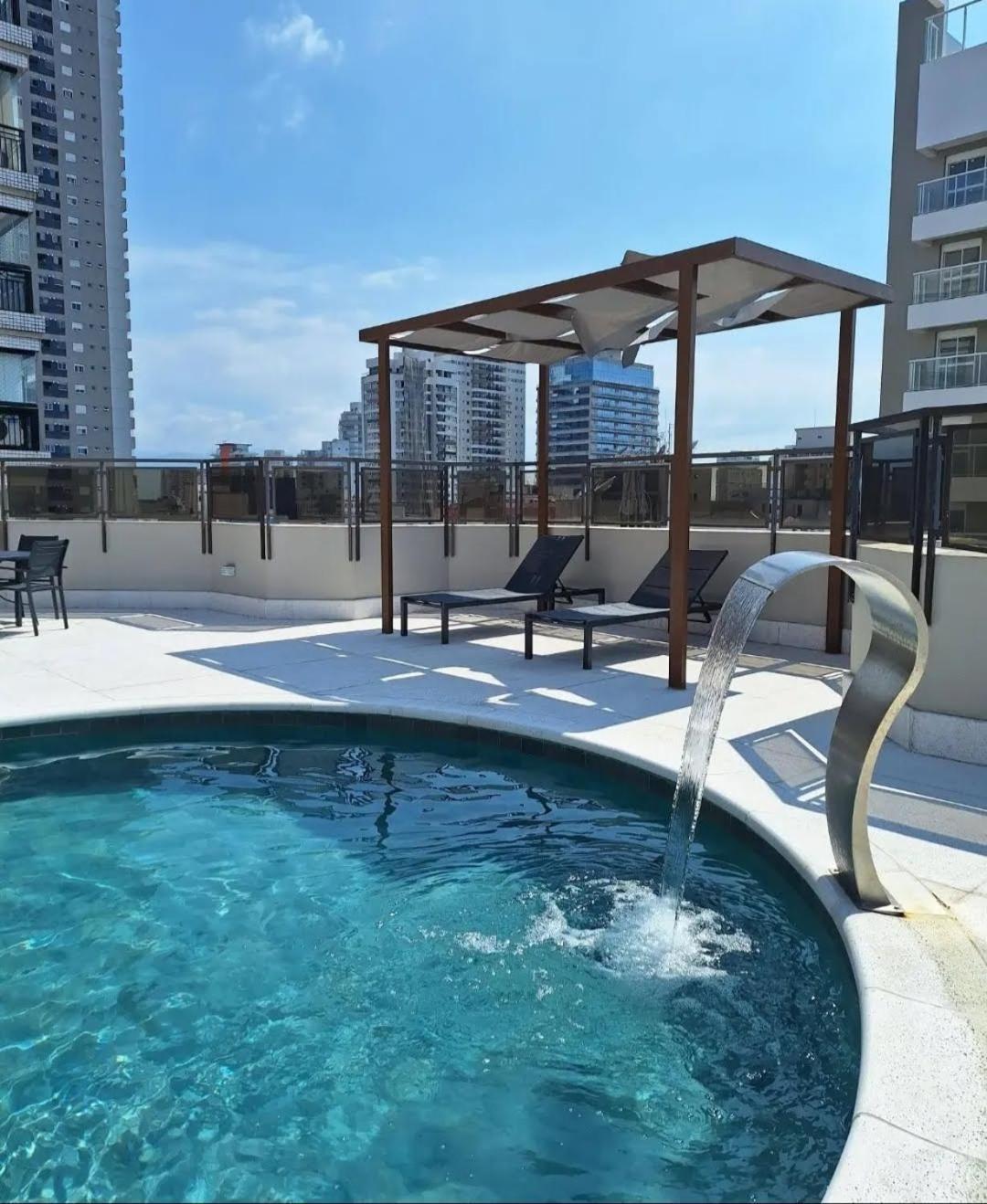 Appartement Lindo Flat No Edificio Cosmopolitan, Com Garagem E Piscina à Santos  Extérieur photo